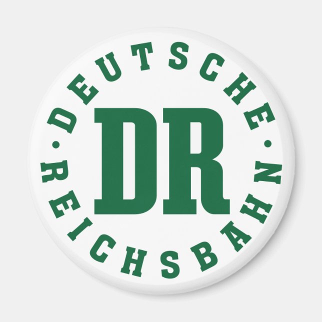 Imán Ferrocarril del Este de Alemania. (Frente)