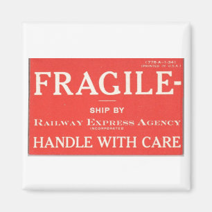 Imán Ferrocarril Express Fragile