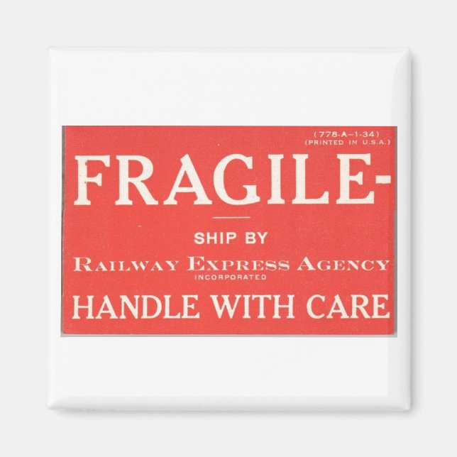 Imán Ferrocarril Express Fragile     (Frente)