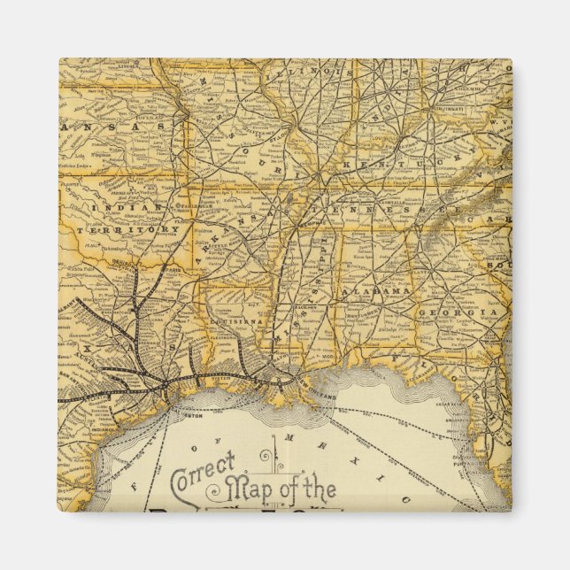 Imán Ferrocarril, líneas de vapor Southern Pacific Comp (Frente)