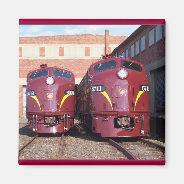 Imán Ferrocarril Pennsylvania E-8a,s (JTFS) 5809 y 5711 (Frente)