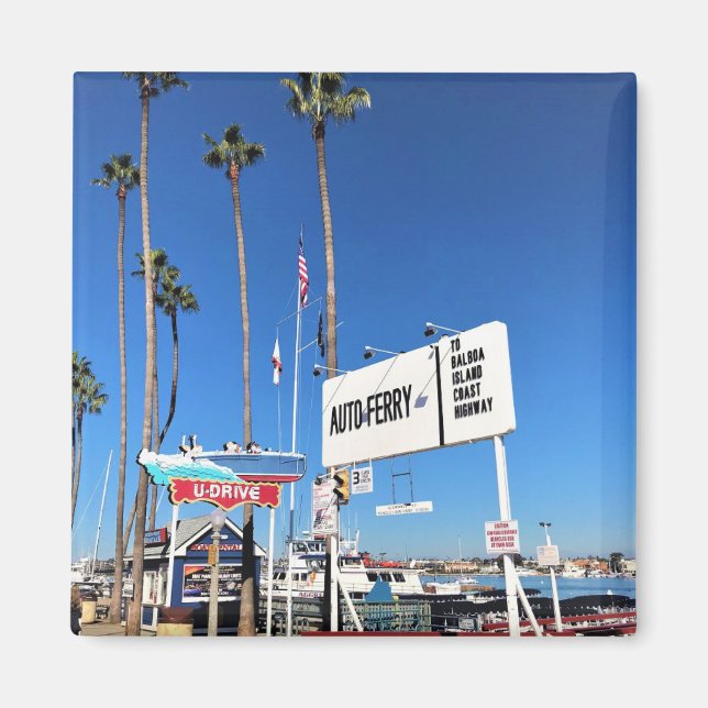 Imán Ferry de la isla Balboa, Newport Beach, California (Frente)