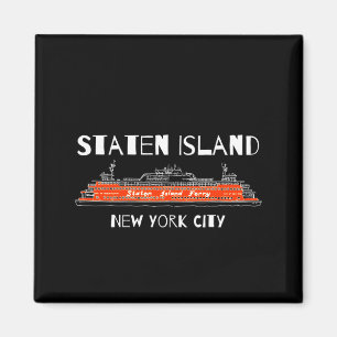 Imán Ferry de Staten Island Nueva York Obra de Arte