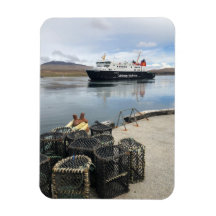 Ferry navegando a Islay en Escocia