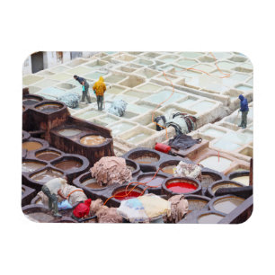 Imán Fes tanneries, Morocco