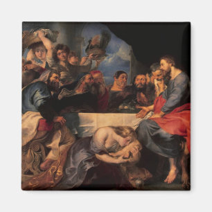 Imán Festeje en la casa de Simon al Pharisee, c.1620