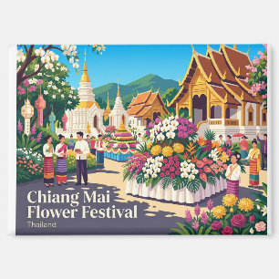 Imán Festival de las Flores de Chiang Mai Tailandia