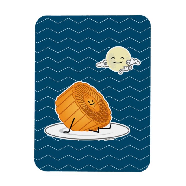 Imán Festival de Mediados de Otoño La tarta lunar de la (Vertical)