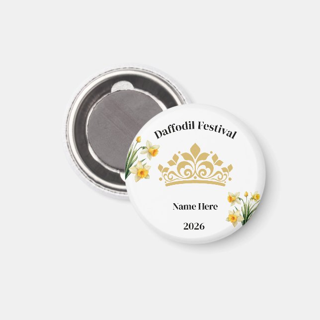 Imán Festival de Narcisos  (Anverso/Reverso)