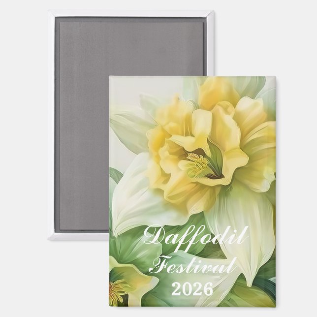 Imán Festival de Narcisos  (Anverso/Reverso)
