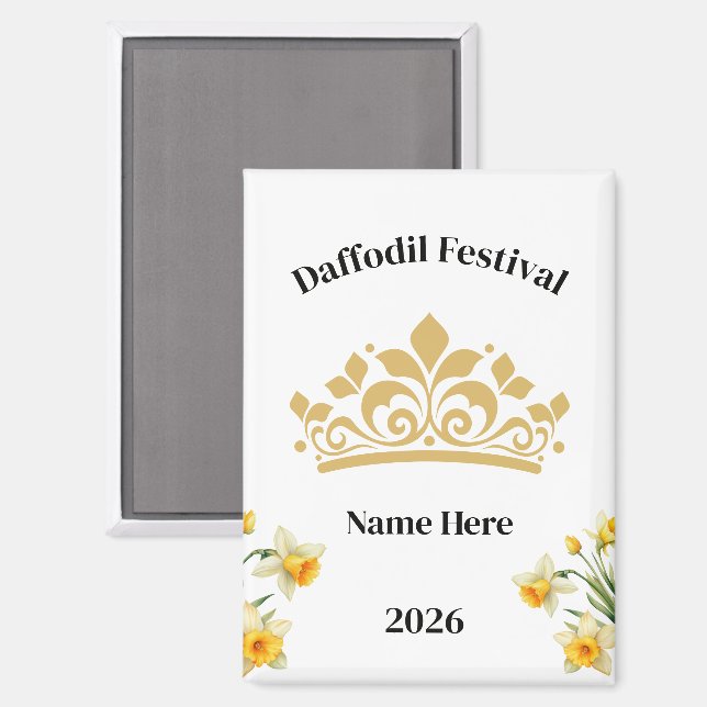 Imán Festival de Narcisos  (Anverso/Reverso)