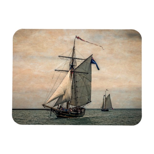 Imán Festival de Tall Ships, alterado digitalmente (Horizontal)