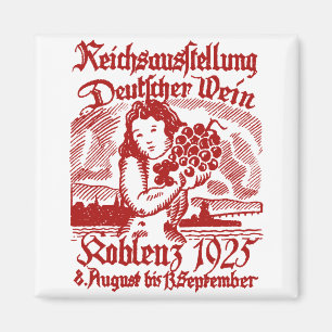 Imán Festival de vino de 1925 alemanes