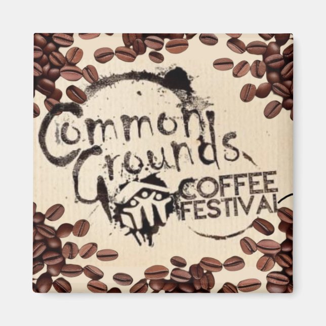 Imán Festival del Café Terrestre Común (Frente)