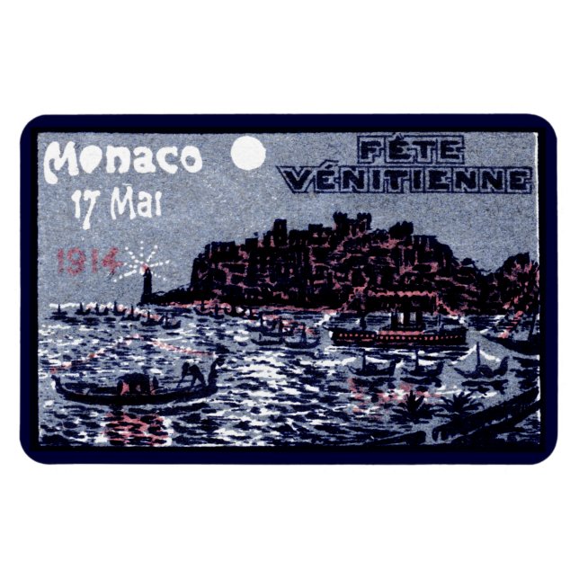 Imán Festival veneciano de Mónaco de 1914 (Horizontal)