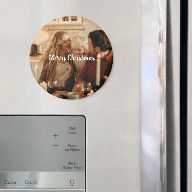 Imán Festive Family Magnet – Photo and Merry Message (In situ (nevera))