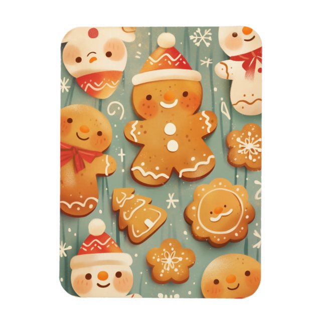 Imán Festive Gingerbread Cookies (Vertical)