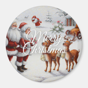 Imán Festive "Merry Christmas" Holiday Cheer Magnet