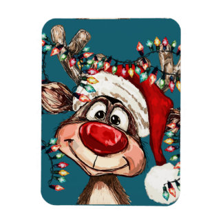 Imán Festive Reindeer Christmas Shower Curtain