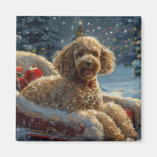 Imán Festividad de los Navidades de perro canino