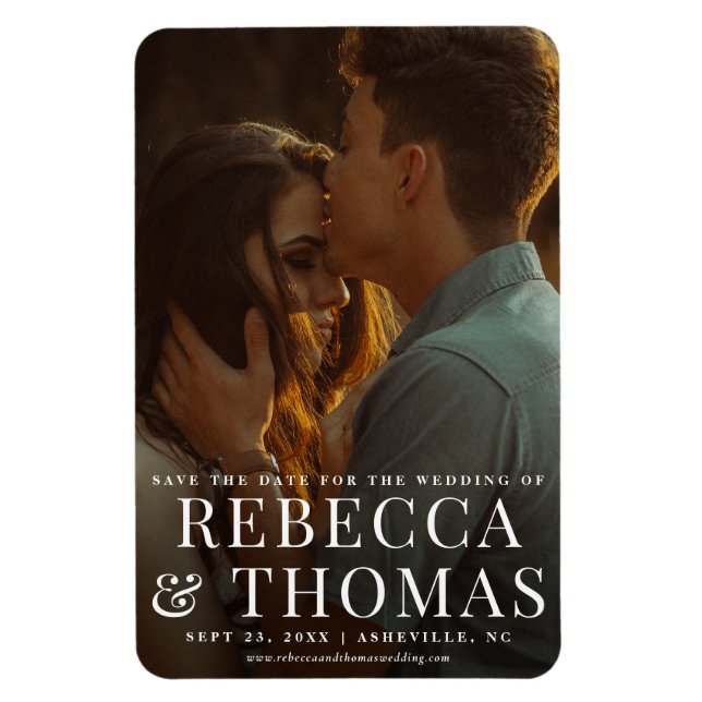 Imán Festividad de retrato moderno para guardar la fech (Vertical)