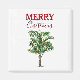 Imán Festividad del árbol de la palmera tropical