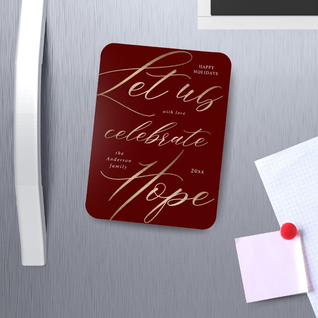 Imán festividad del script de oro de esperanza (Subido por el creador)