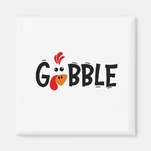 Imán Festividad divertida de Acción de Gracias en Turqu