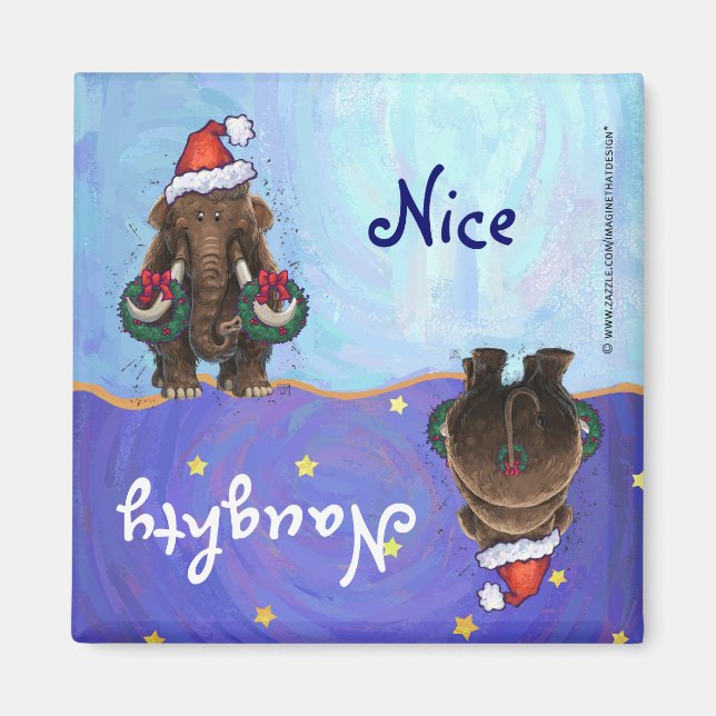 Imán Festividad Mastodon Naughty (Frente)