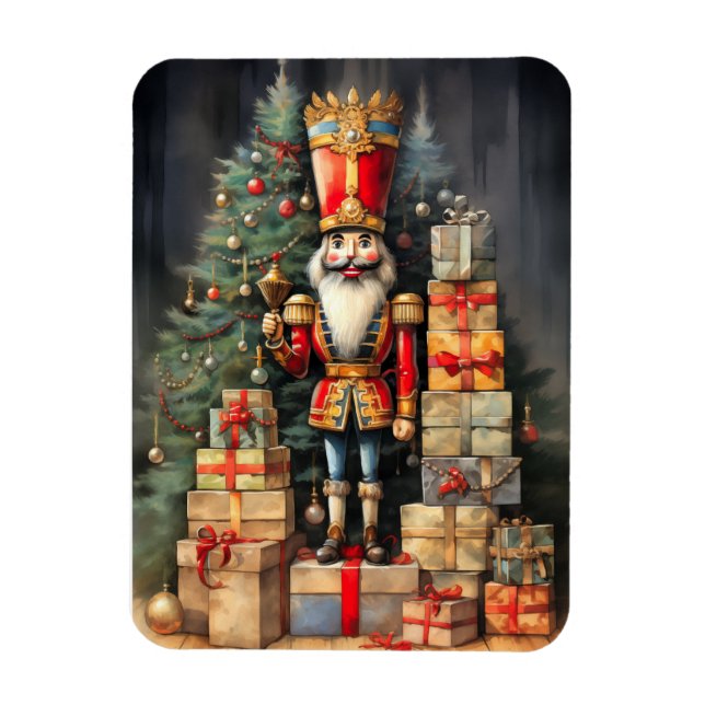 Imán Festividad Navidades de la pintura desnuda (Vertical)