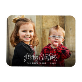 Imán Festividad navideña guión moderno de fotos