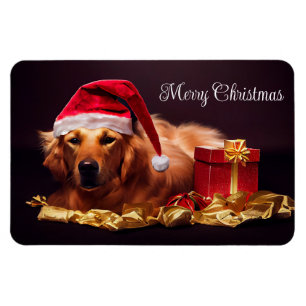 Imán Festividad Santa Dog Magnet