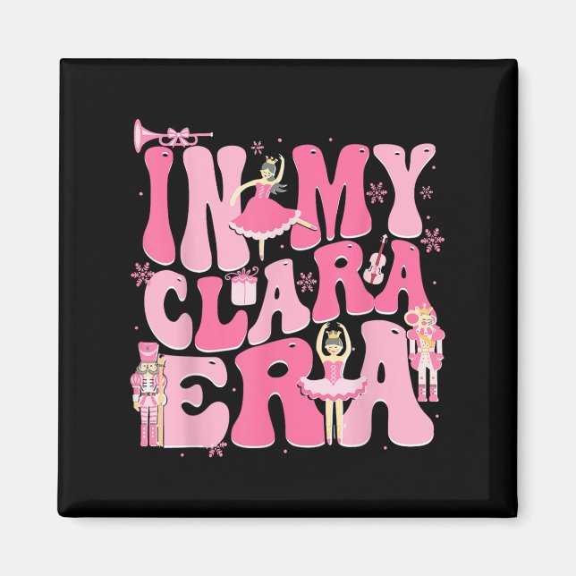 Imán Festividades en mi Clara Era Nutcracker de Navidad (Frente)