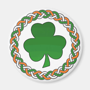 Imán festivo del trébol irlandés céltico simpl
