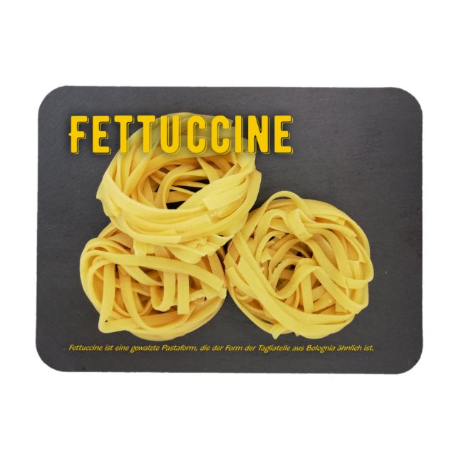 Imán Fettuccine Italienisches Restaurant Rezept zutat  (Horizontal)