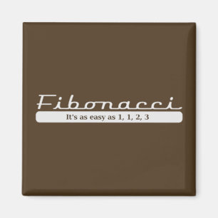 Imán fibonacci. Es tan fácil como 1, 1, 2, 3