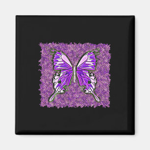 Imán Fibro Lupus Stainass Butterfly Art Spoonie