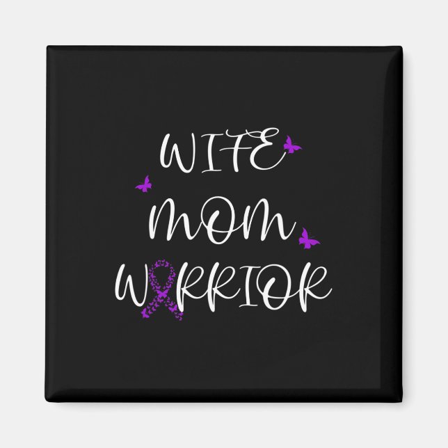 Imán Fibromialgia Conciencia Fibro Guerrero Invisible M (Frente)