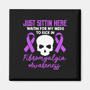 Imán Fibromialgia Conciencia Fibro Guerrero Púrpura Cin