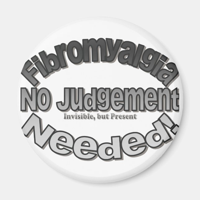 Imán Fibromialgia ¡No Se Necesita Juicio! (Frente)
