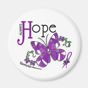 Imán Fibromyalgia de la mariposa del vitral