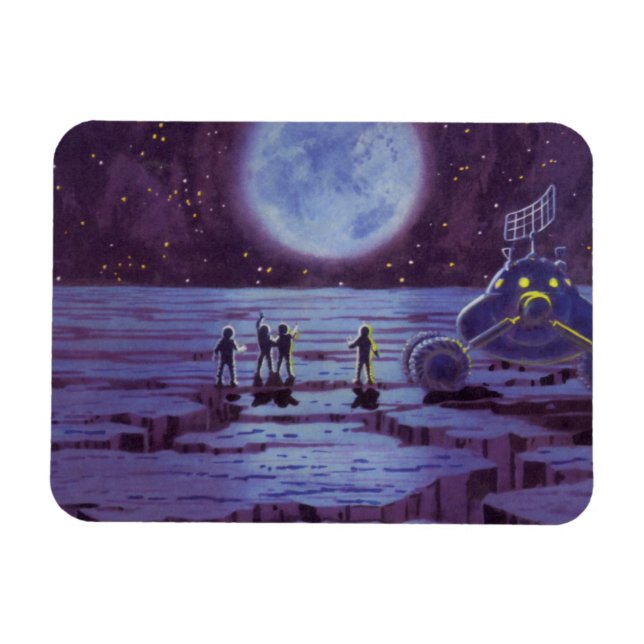 Imán Ficción científica vintage rover alienígenas en la (Horizontal)