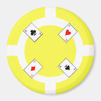 Ficha de póker - amarillo