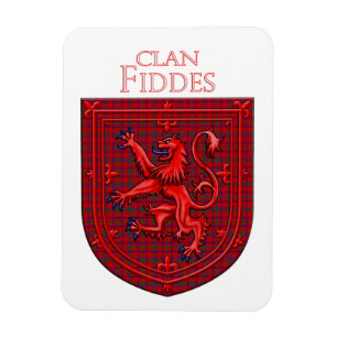 Imán Fiddes Tartan Scottish Plaid Lion Rampant