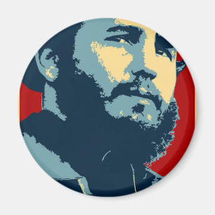 Imán Fidel Castro - presidente cubano de la revolución