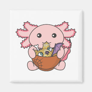 Imán Fideos Japoneses Noodles Halloween Axolotl Ramen