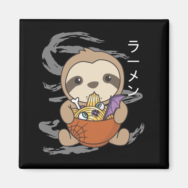 Imán Fideos Japoneses Noodles Halloween Slots Ramen Mag (Frente)