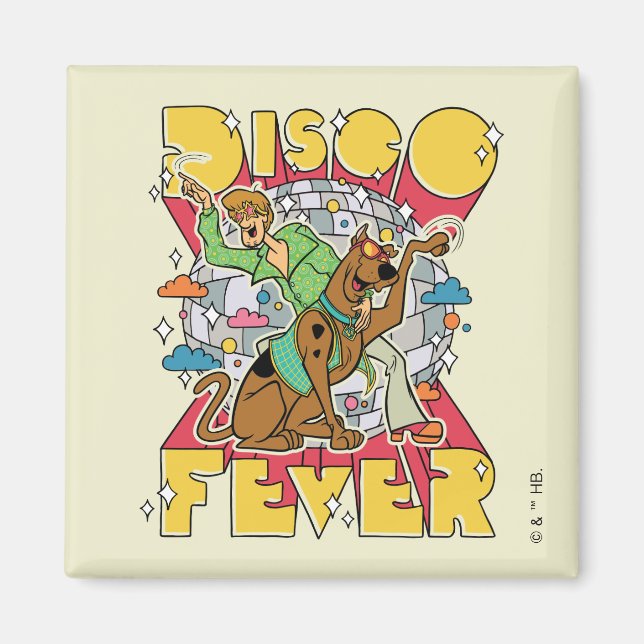 Imán Fiebre Disco con Scooby y Shaggy (Frente)