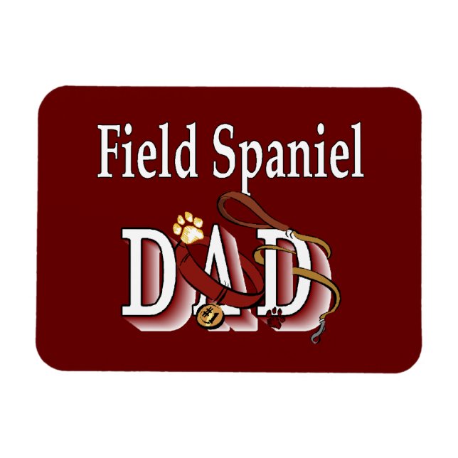 Imán Field Spaniel Dad (Horizontal)