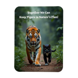 Imán Fierce Amigos felinos en el camino